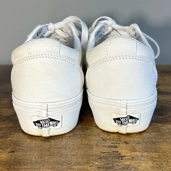 Vans White Platform Sneakers - Picture 7 of 12